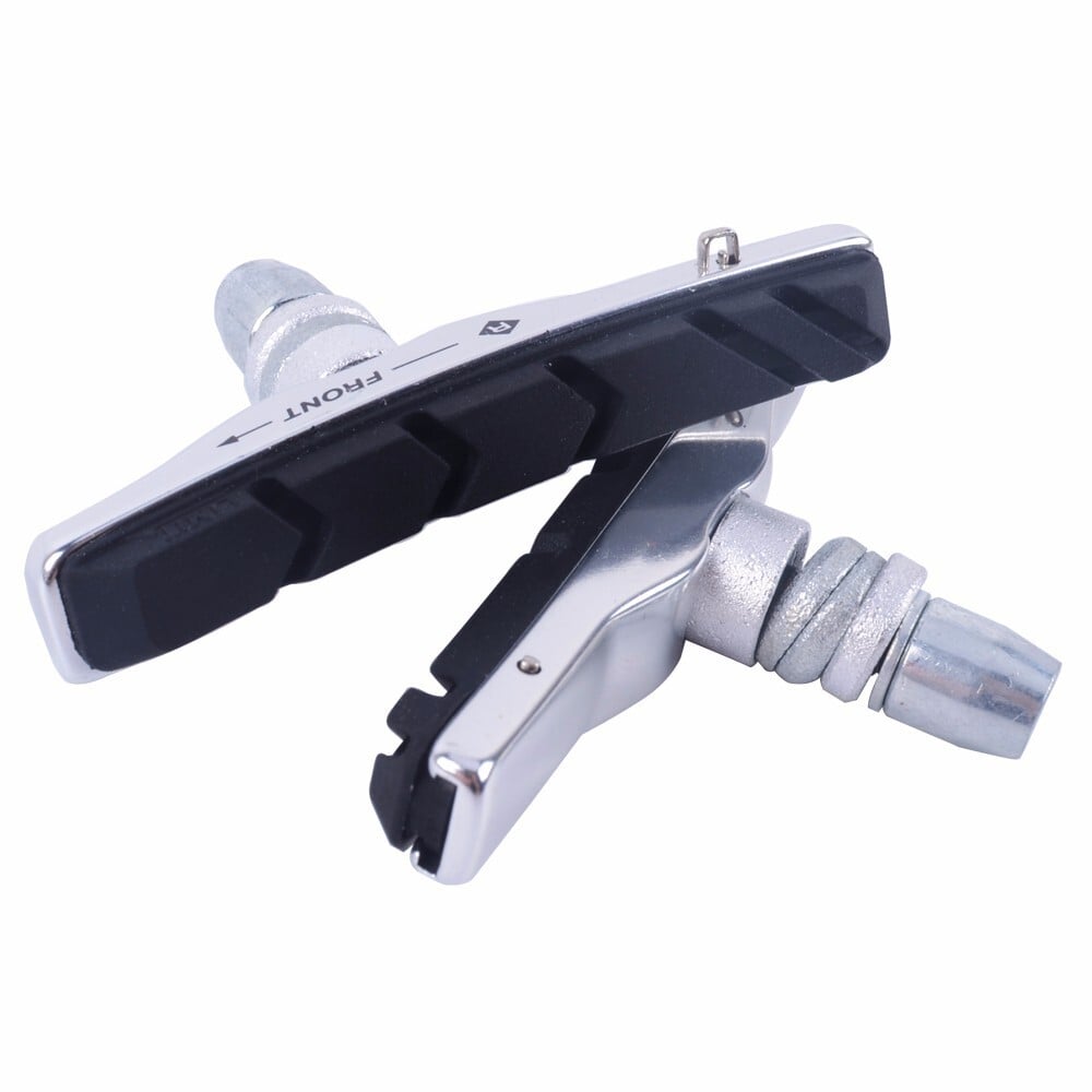 1 Pair ZTTO MTB V-Brake Pads Mountain Bike Road Bicycle Cycling Braking Blocks Rubber Holders Silver - Image 2
