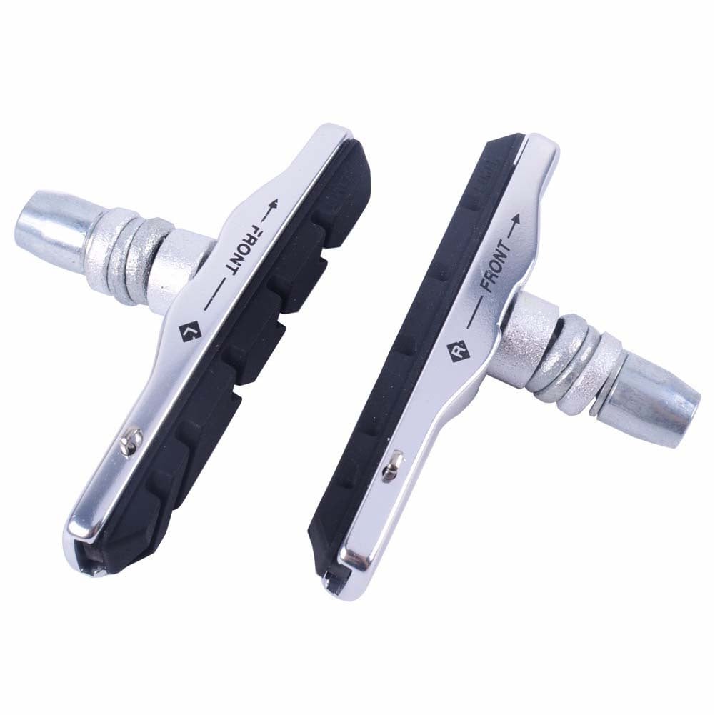 1 Pair ZTTO MTB V-Brake Pads Mountain Bike Road Bicycle Cycling Braking Blocks Rubber Holders Silver - Image 3