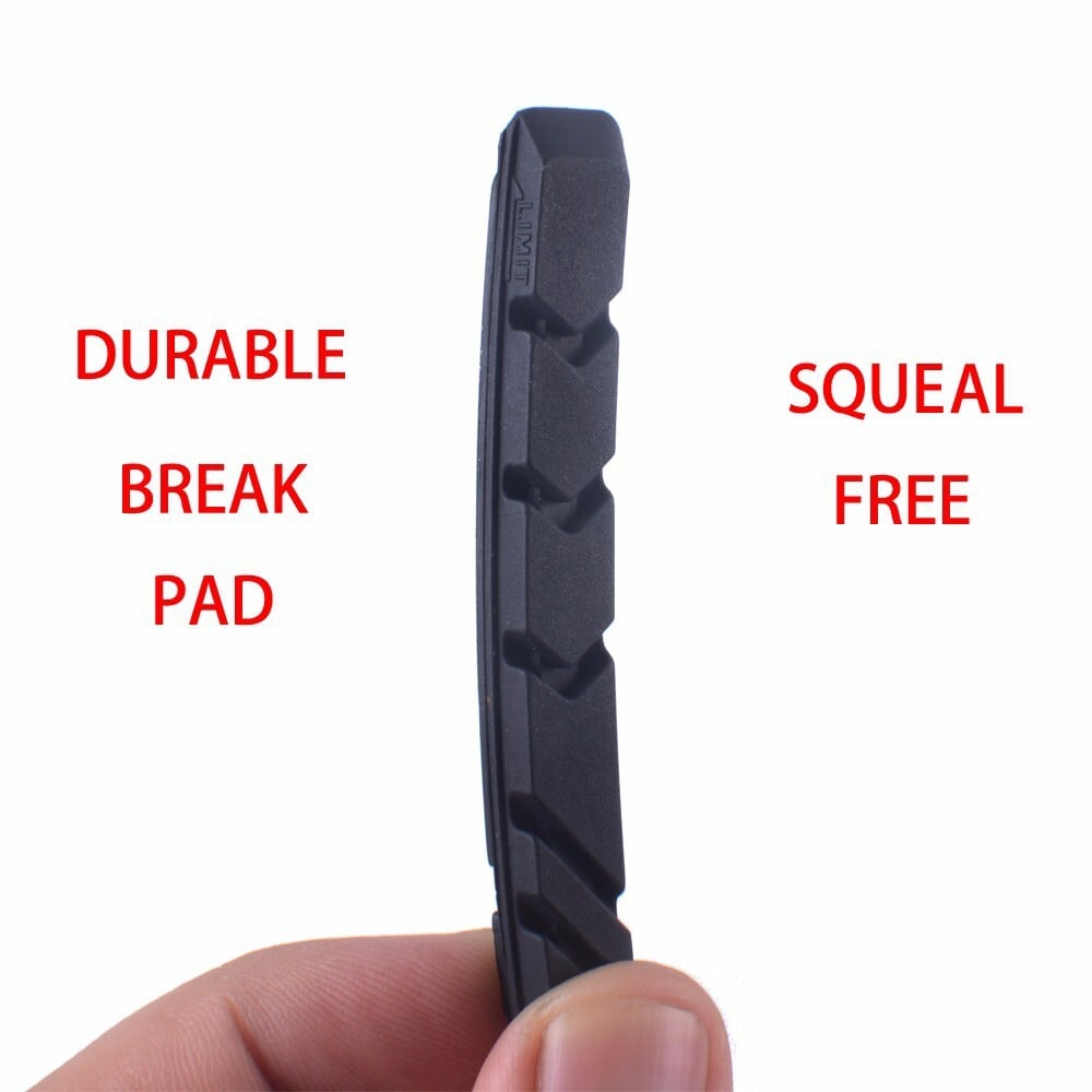 1 Pair ZTTO MTB V-Brake Pads Mountain Bike Road Bicycle Cycling Braking Blocks Rubber Holders Silver - Image 4