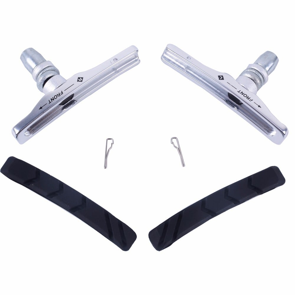 1 Pair ZTTO MTB V-Brake Pads Mountain Bike Road Bicycle Cycling Braking Blocks Rubber Holders Silver - Image 7
