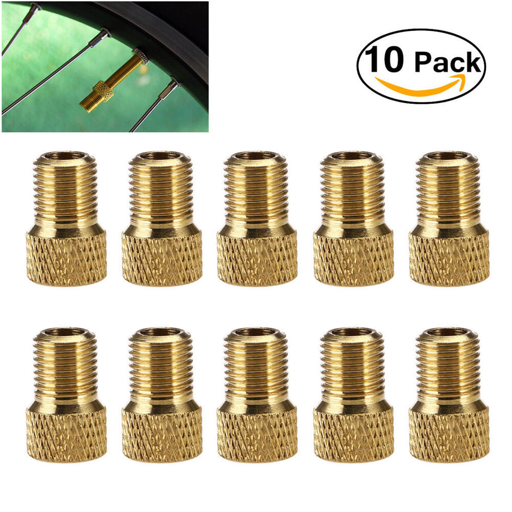 10Pcs/set French valve to American valve Bike Bicycle Pump Tube Adapter Converter 10pcs