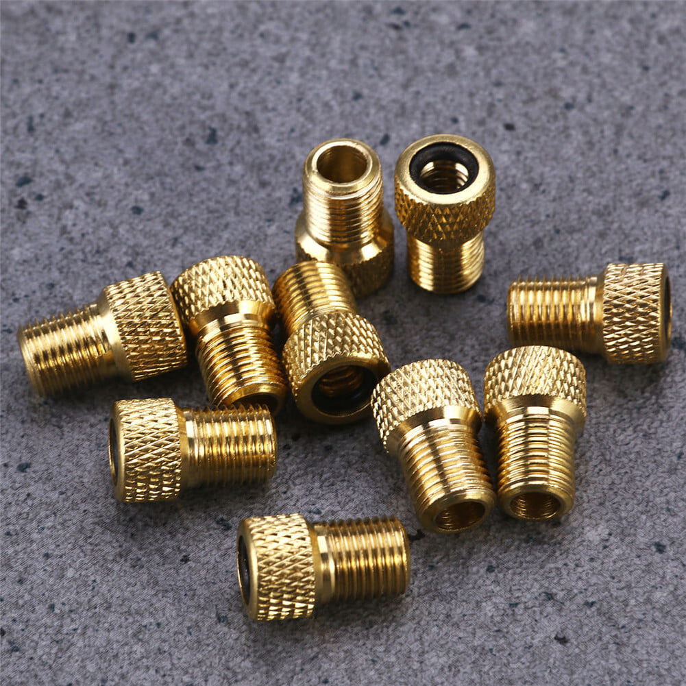 10Pcs/set French valve to American valve Bike Bicycle Pump Tube Adapter Converter 10pcs - Image 2