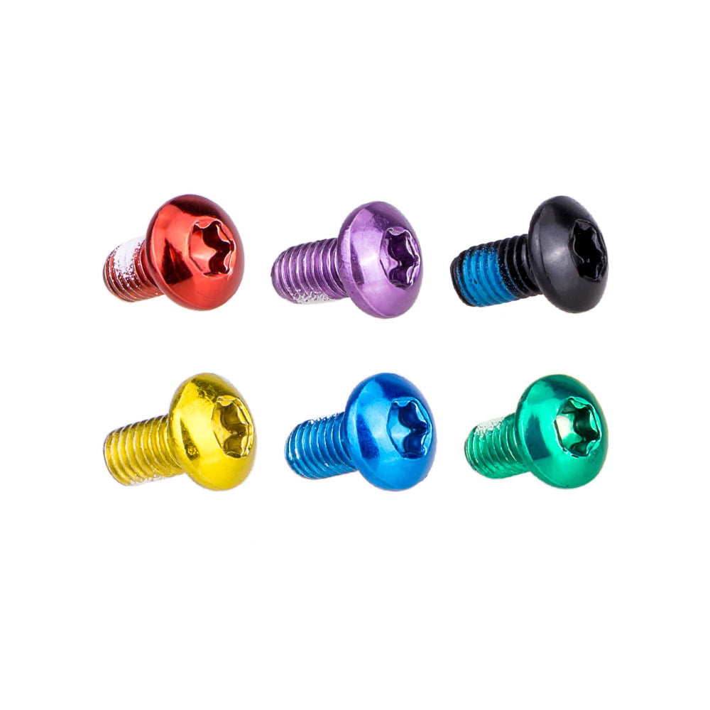 12PCS Colorful Bicycle Disc Brake Rotor Torx Bolts T25 M5x10mm MTB Bike Alloy Steel Disc Brake Rotor Fixing Screws black - Image 6