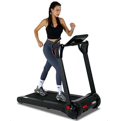 Category: Dropship Gadgets & Gifts, SKU #POU_09VYI881_US, Title: US GARVEE Folding Treadmill 0.6-8.7MPH 4.0Hp Portable Treadmill with 14.5inch LED Display Black