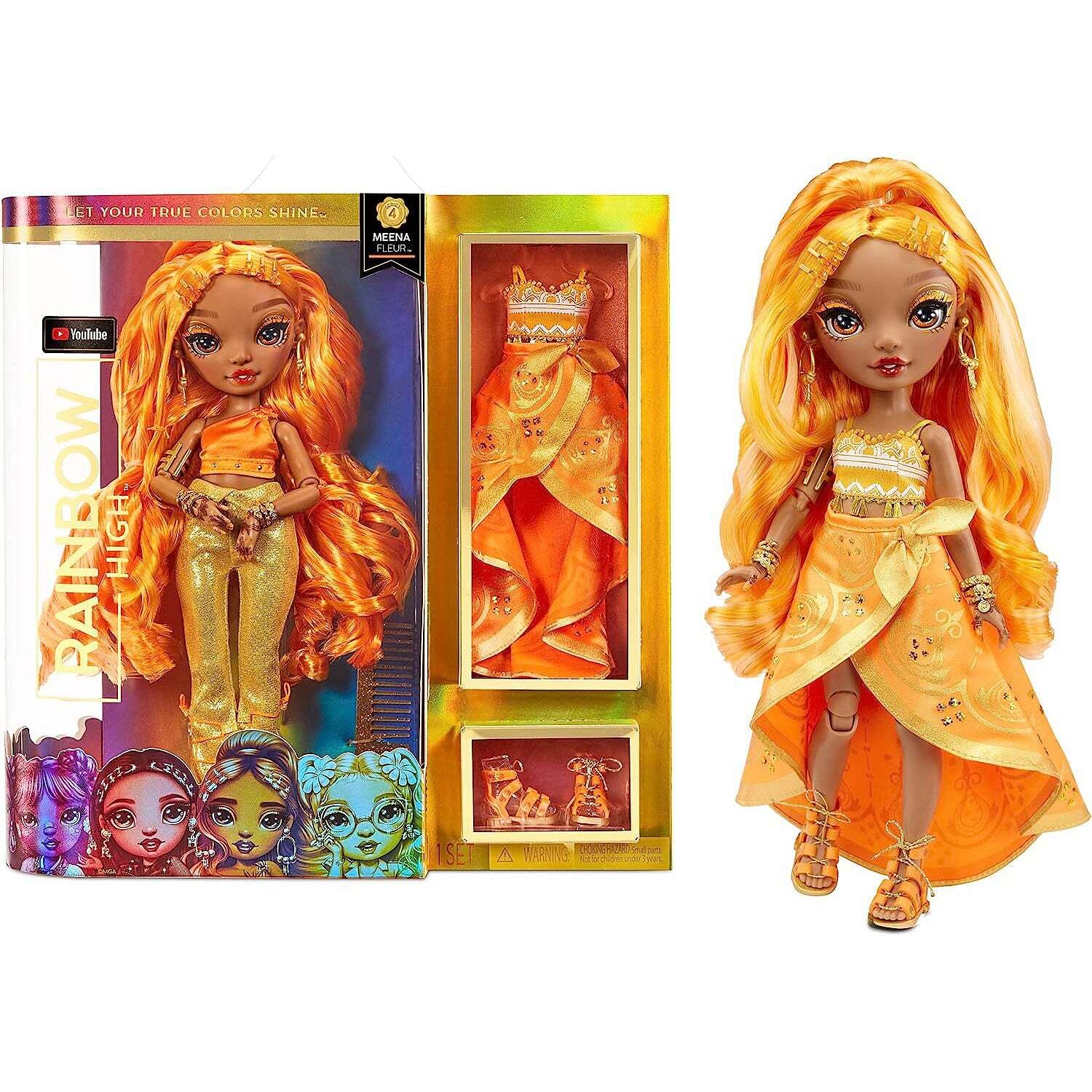 Rainbow High Meena Fleur - Saffron Gold Fashion Doll