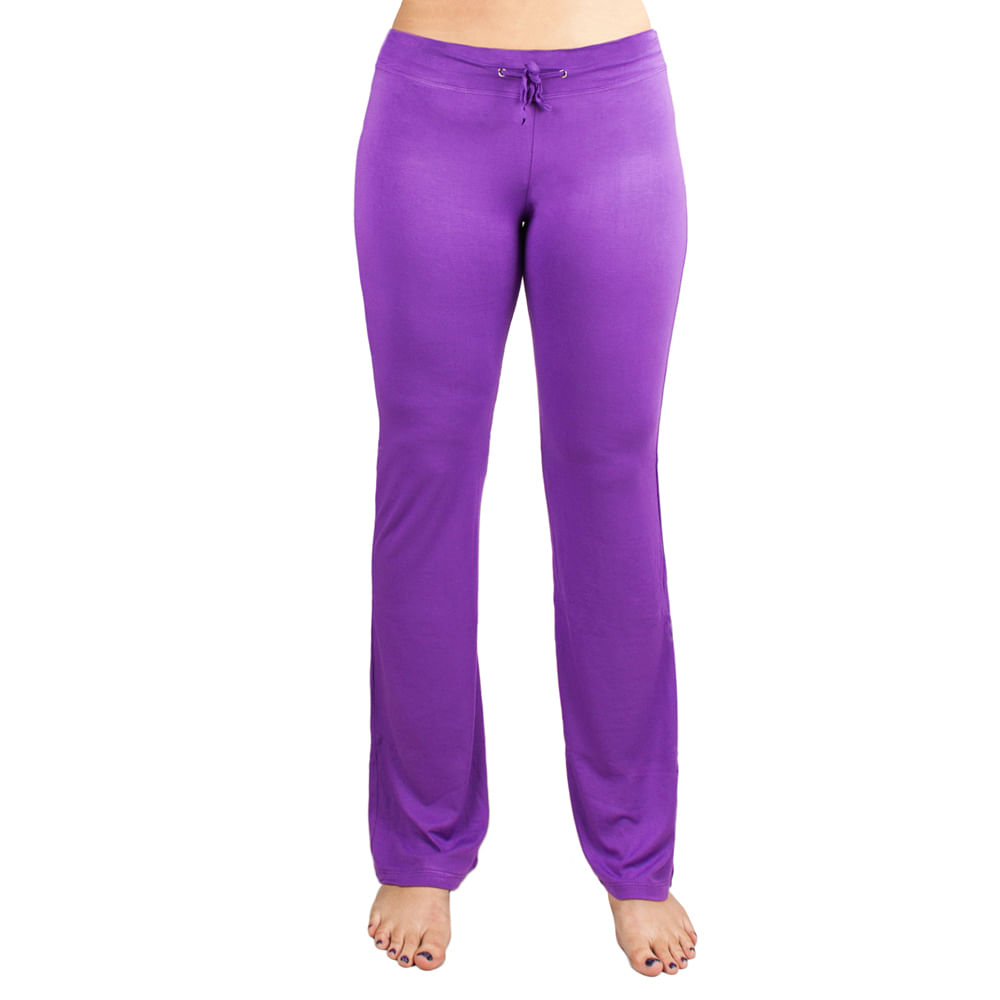 Large Purple Relaxed Fit Yoga Pants