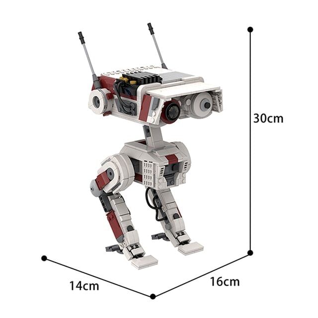 Color 414pcs Buildmoc Technical Robots Game Star Movie Fal