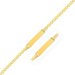 Category: Dropship Marine & Boating, SKU #RCNRJ94598, Title: 14k Yellow Gold Mariner Style Link Children's ID Bracelet