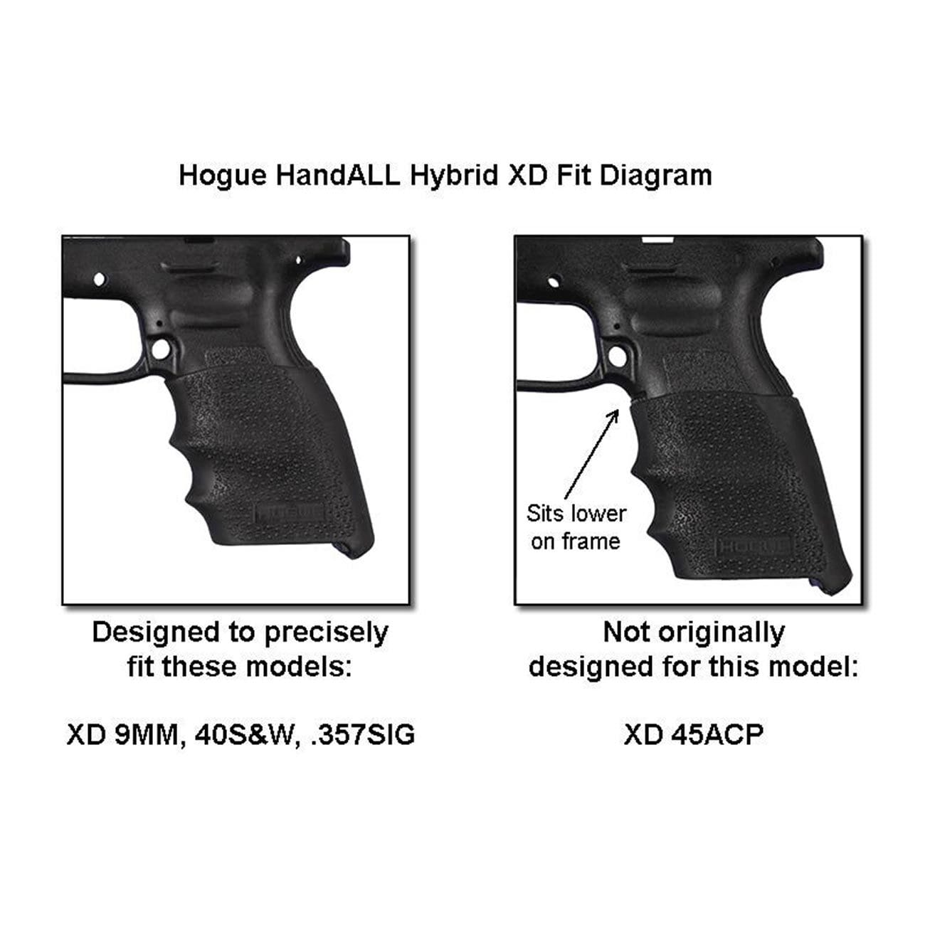 Hogue HandAll Hybrid Springfield XD9 9MM 40S&W 357SIG Grip Sleeve (Flat Dark Earth)