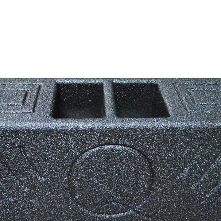 Qpower QBOMB Dual 12" Vented Empty Box Behind Seat Mount - Image 2