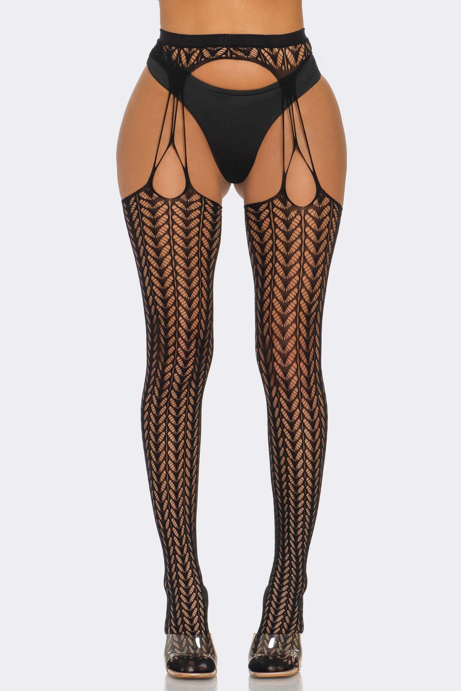 2687 Cheeky Chevron Tights