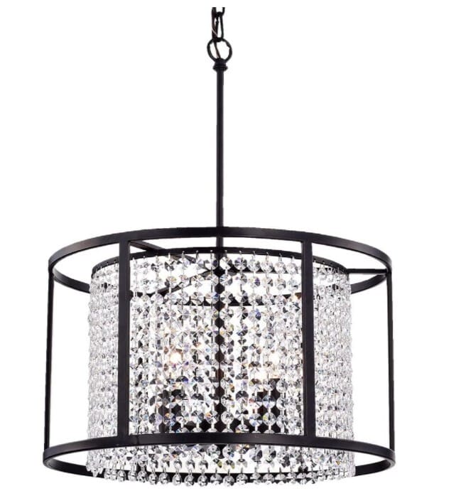 Antique Bronze 16inch Round Pendant Chandelier