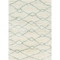 Category: Dropship Home Decor, SKU #350103, Title: 9'x13' Ivory Grey Machine Woven Chain Link Indoor Area Rug