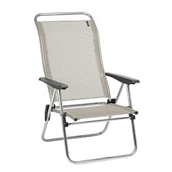Category: Dropship Outdoors, SKU #373460, Title: Premium Light Gray Aluminum Low Folding Armchair