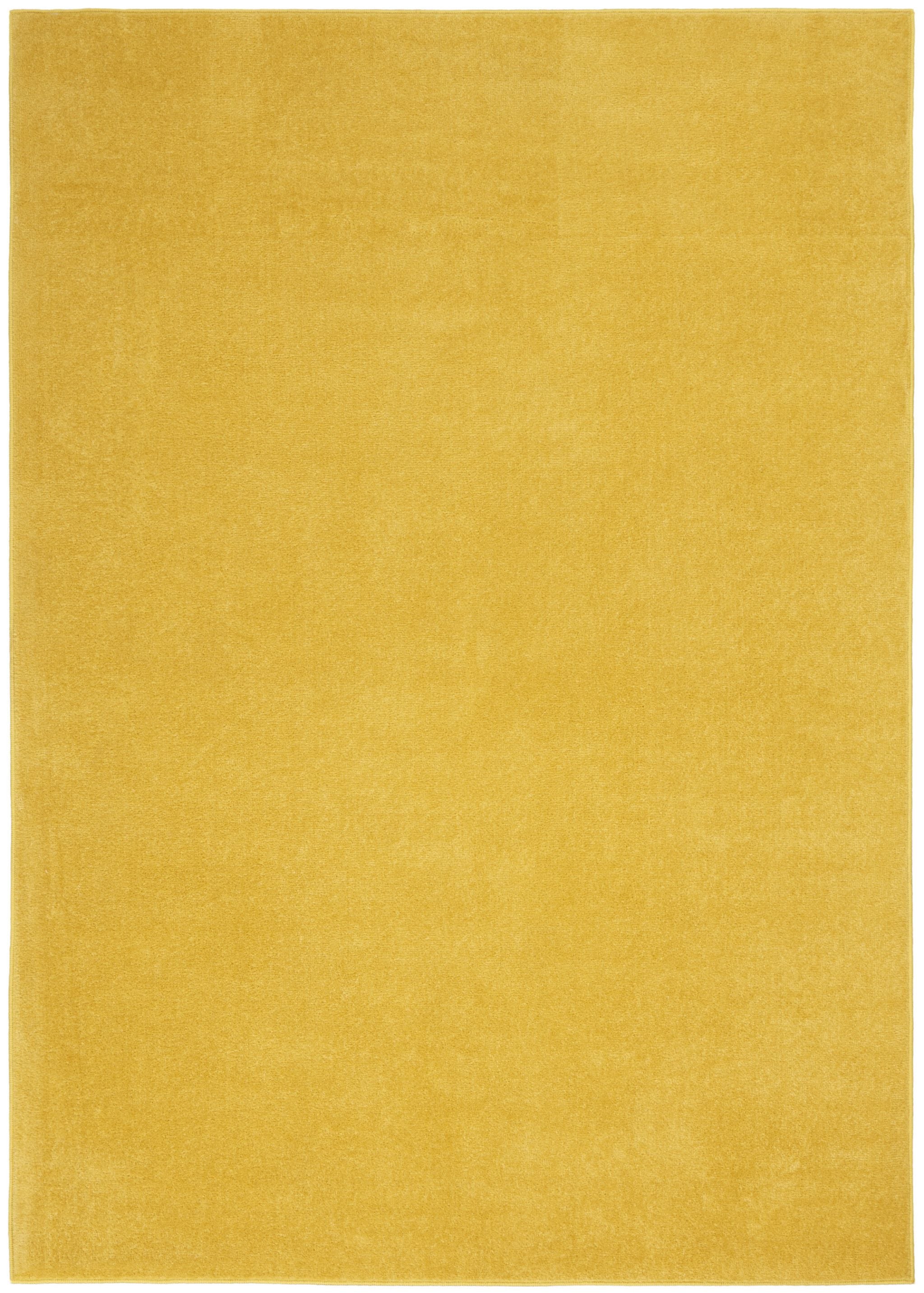 5' X 7' Yellow Non Skid Indoor Outdoor Area Rug - Image 2
