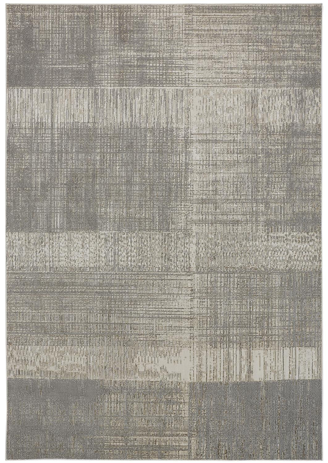 12' X 18' Gray And Ivory Abstract Area Rug - Image 2