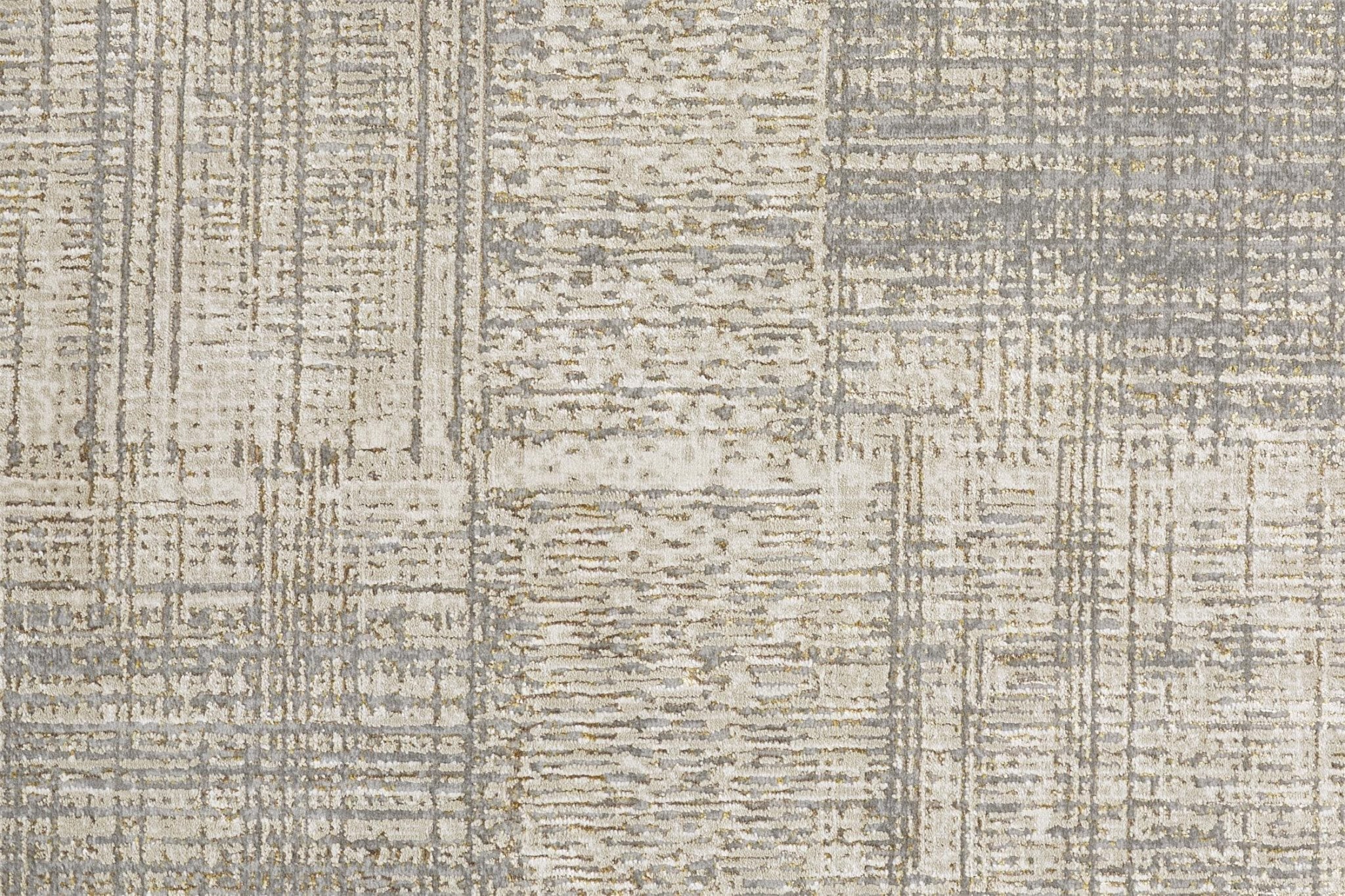 12' X 18' Gray And Ivory Abstract Area Rug - Image 6