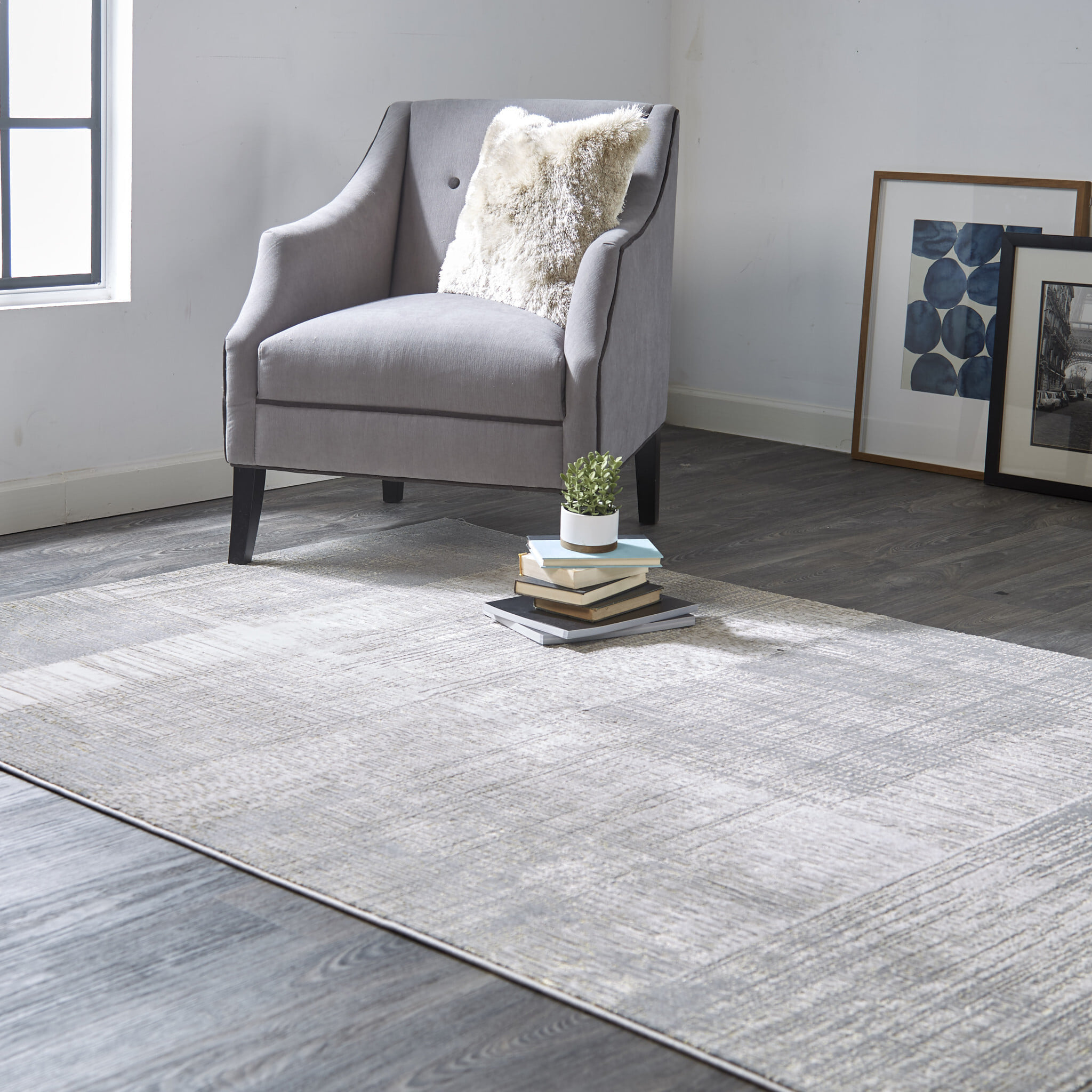 12' X 18' Gray And Ivory Abstract Area Rug - Image 7