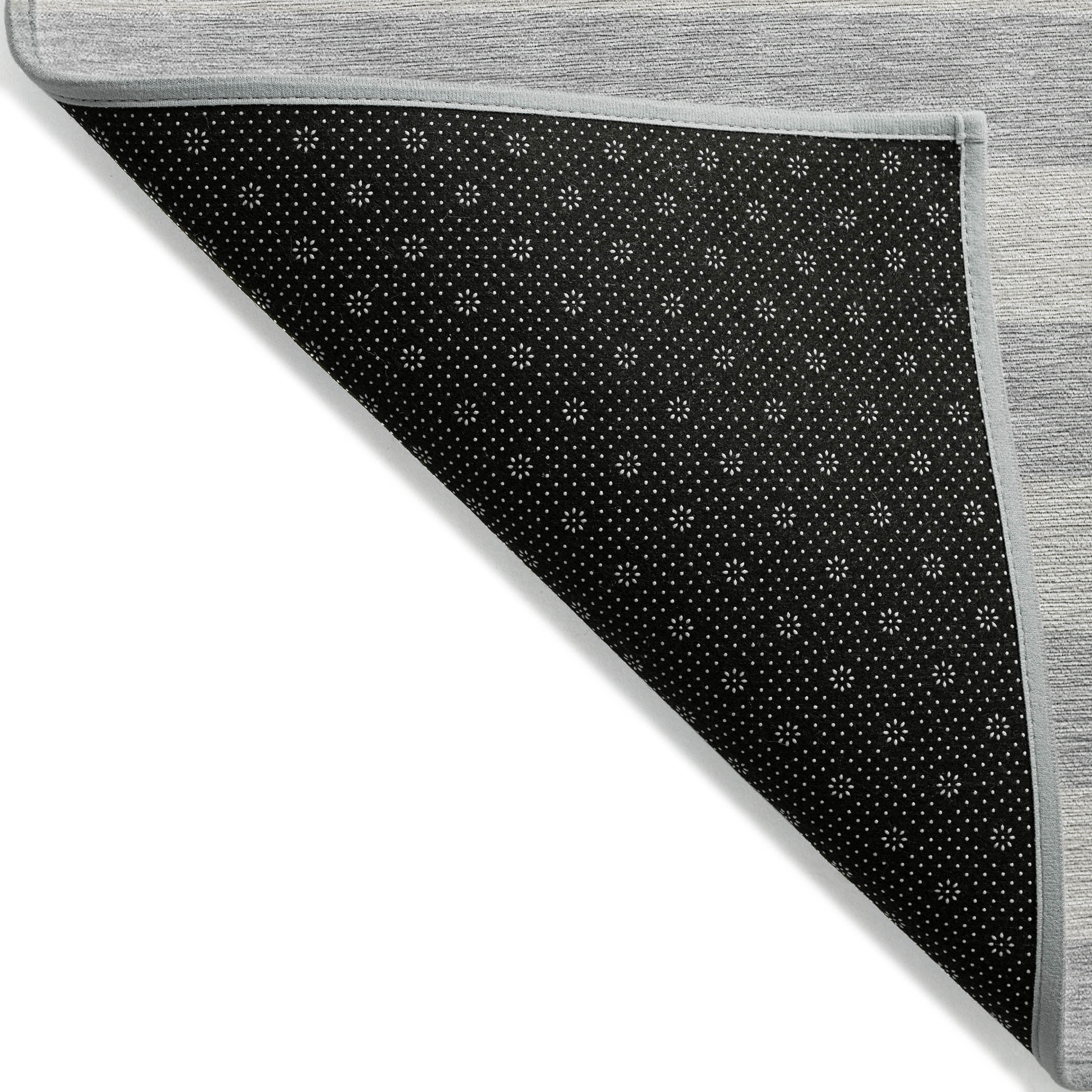 10' X 14' Gray and Ivory Striped Washable Non Skid Indoor Outdoor Area Rug - Image 7