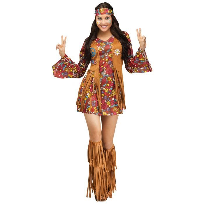 Fun World Peace and Love Hippie Adult Costume Small Medium 2 8