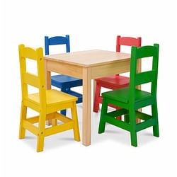 Category: Dropship Arts & Crafts, SKU #FC01302333, Title: Melissa & Doug Kids Furniture Wooden Table & 4 Chairs - Primary