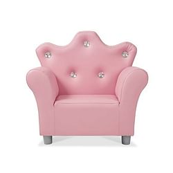 Category: Dropship Arts & Crafts, SKU #FC01302388, Title: Melissa & Doug Childs Crown Armchair, Pink Faux Leather