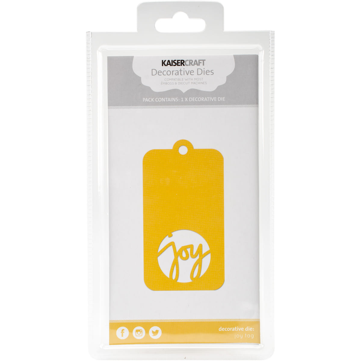 Decorative Dies Joy Tag