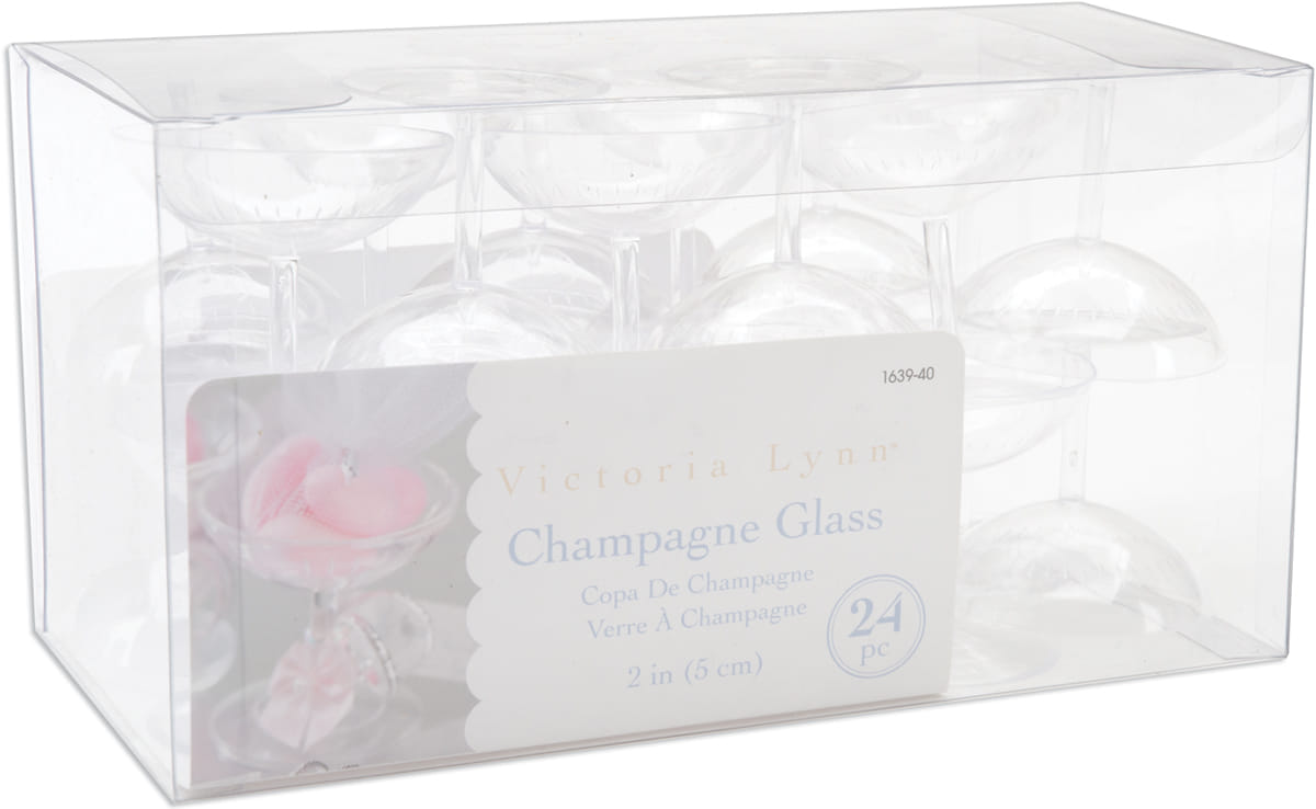 Mini Plastic Champagne Glass 2 Inches