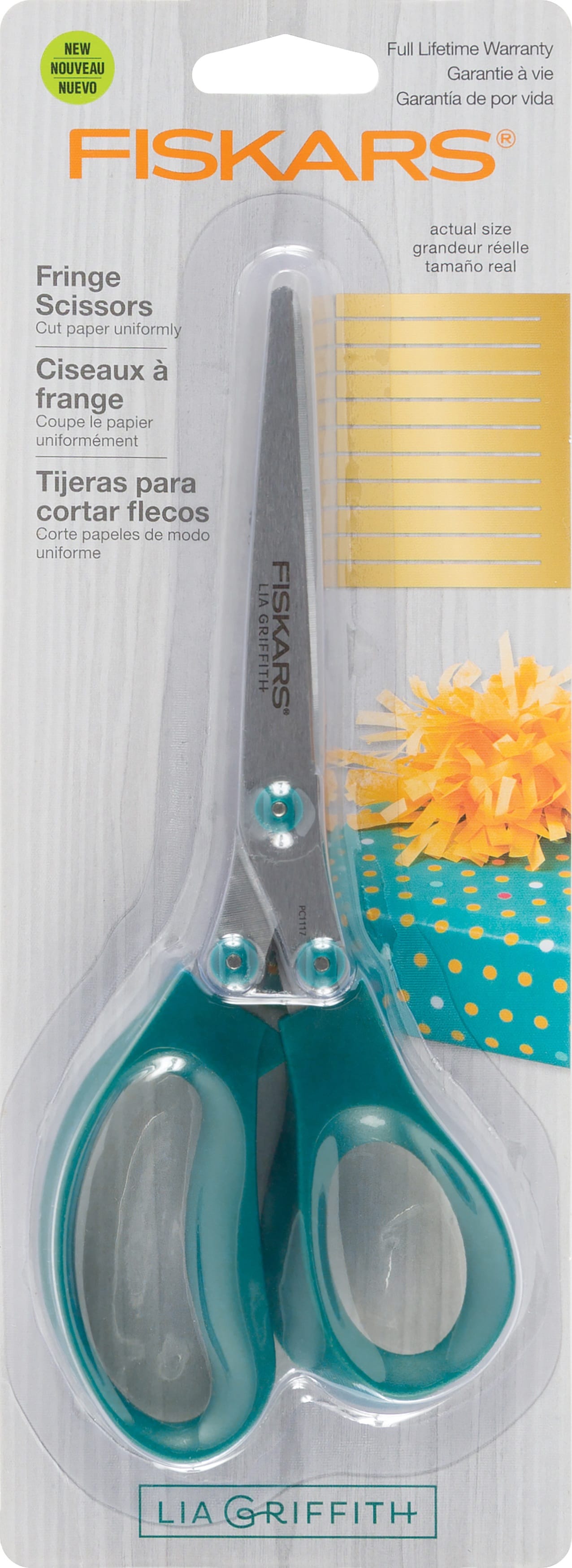 Fiskars Lia Griffith Fringe Scissors Teal