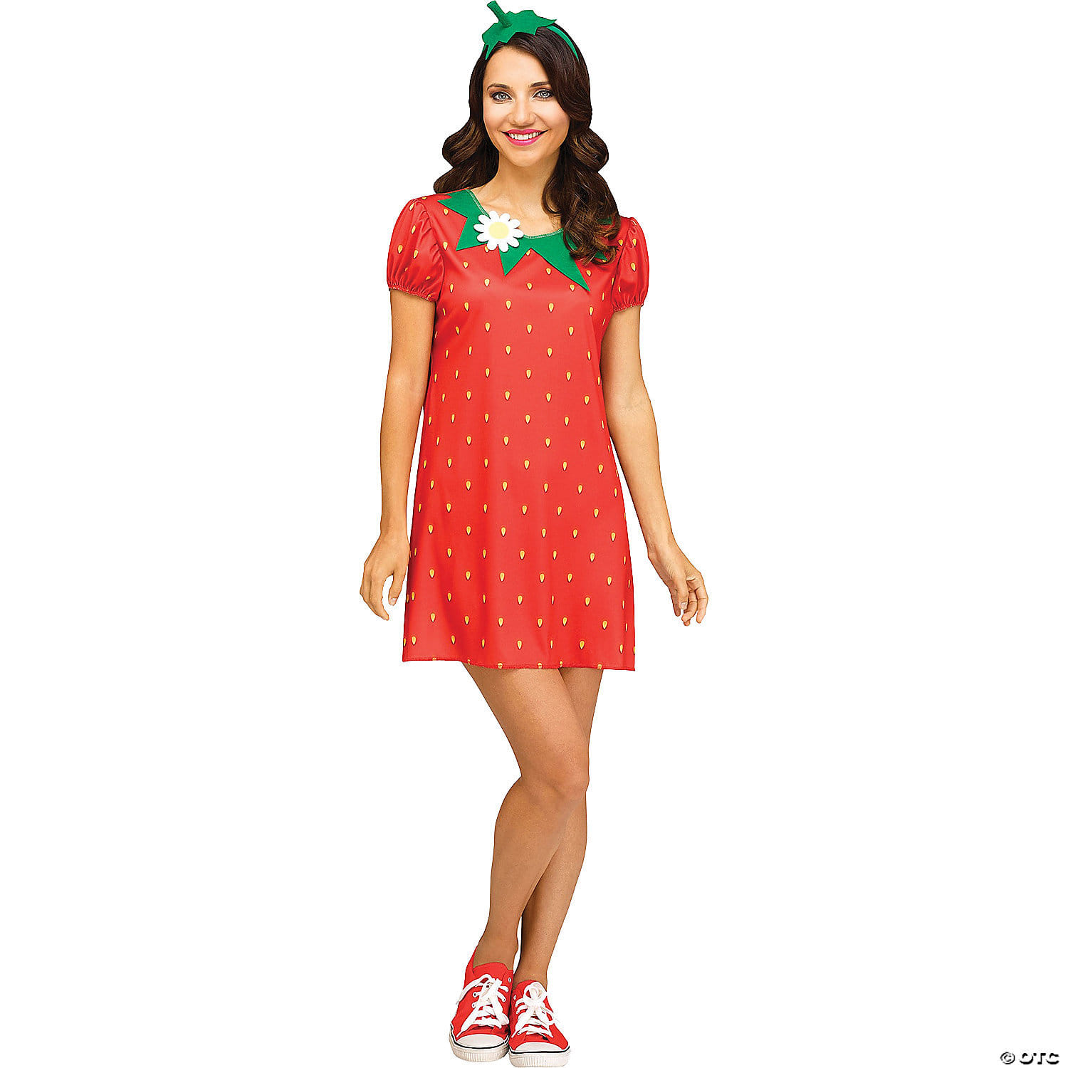 Adult Strawberry Cutie Costume Md or Lg 1014