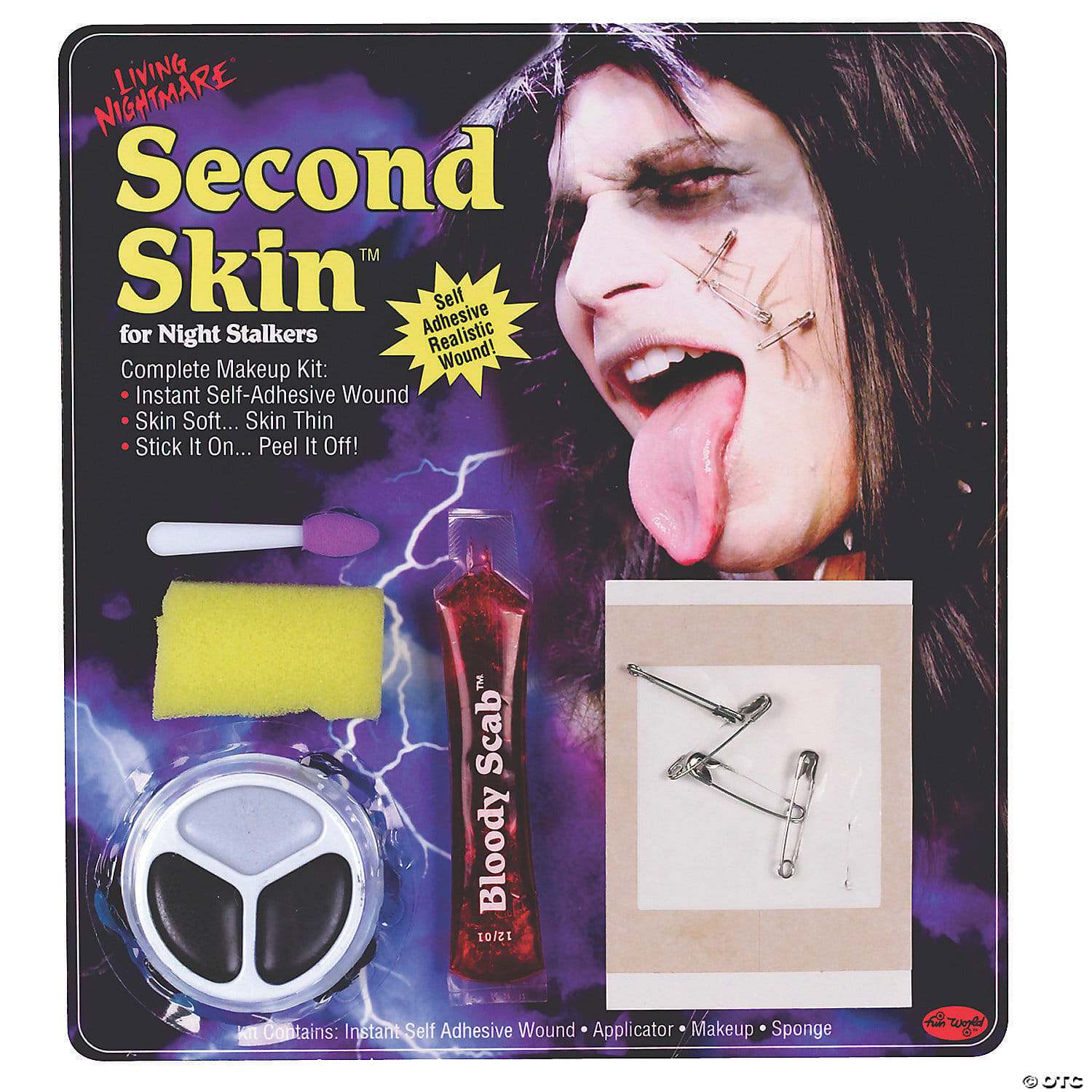 Second skin kit safety pin