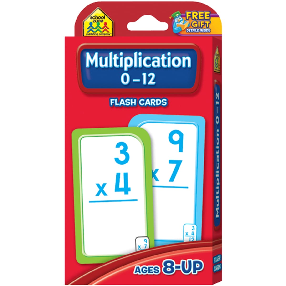 Flash Cards-Multiplication 0-12 55 Per Pkg