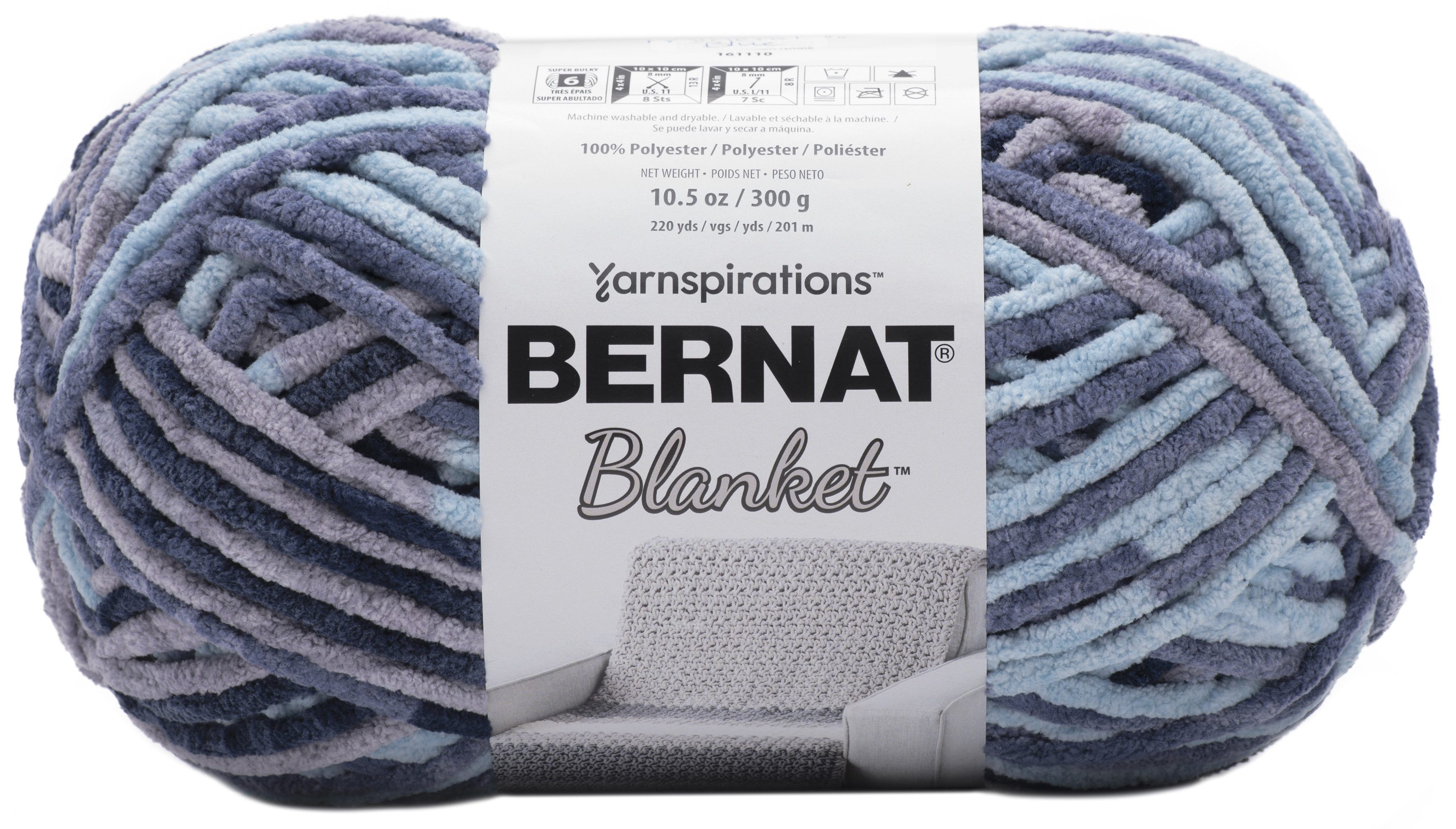 Bernat Blanket Big Ball YarnMineral Blue