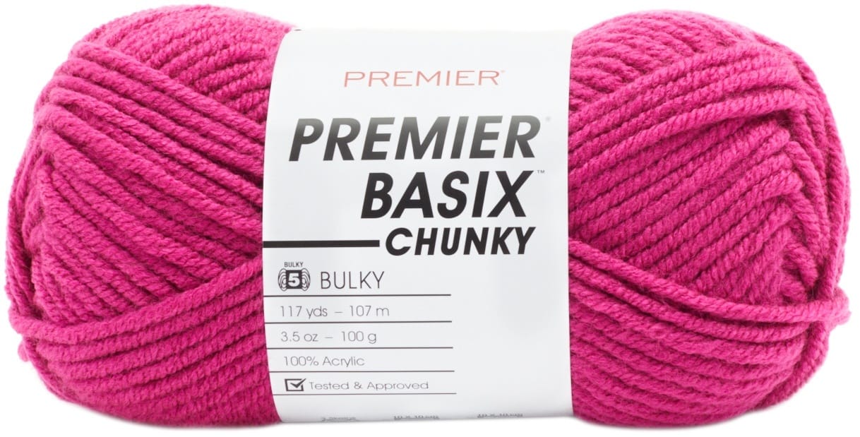 Premier Basix Chunky Yarn Magenta 1 pack of 1 Skein