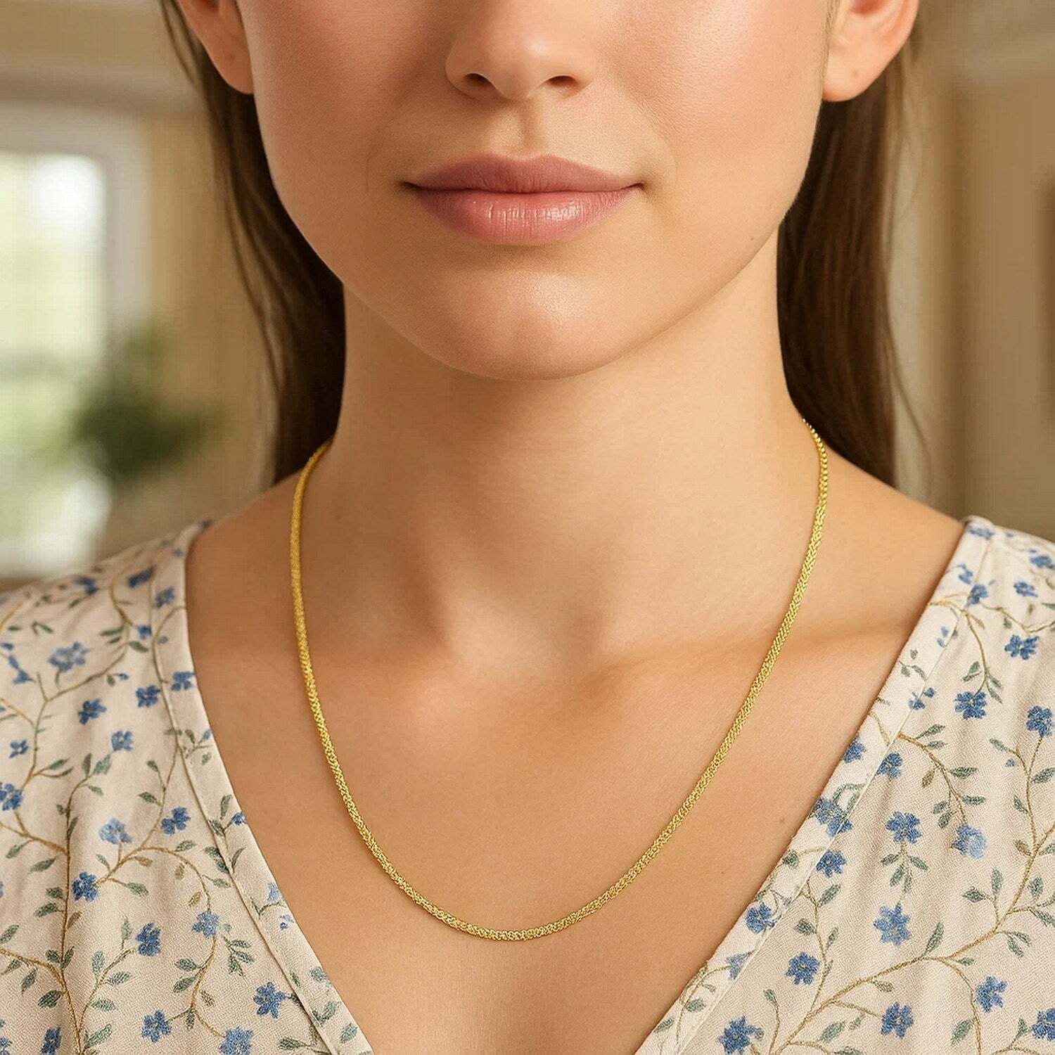 14k Yellow Gold Sparkle Chain (1.50 mm) - Image 3
