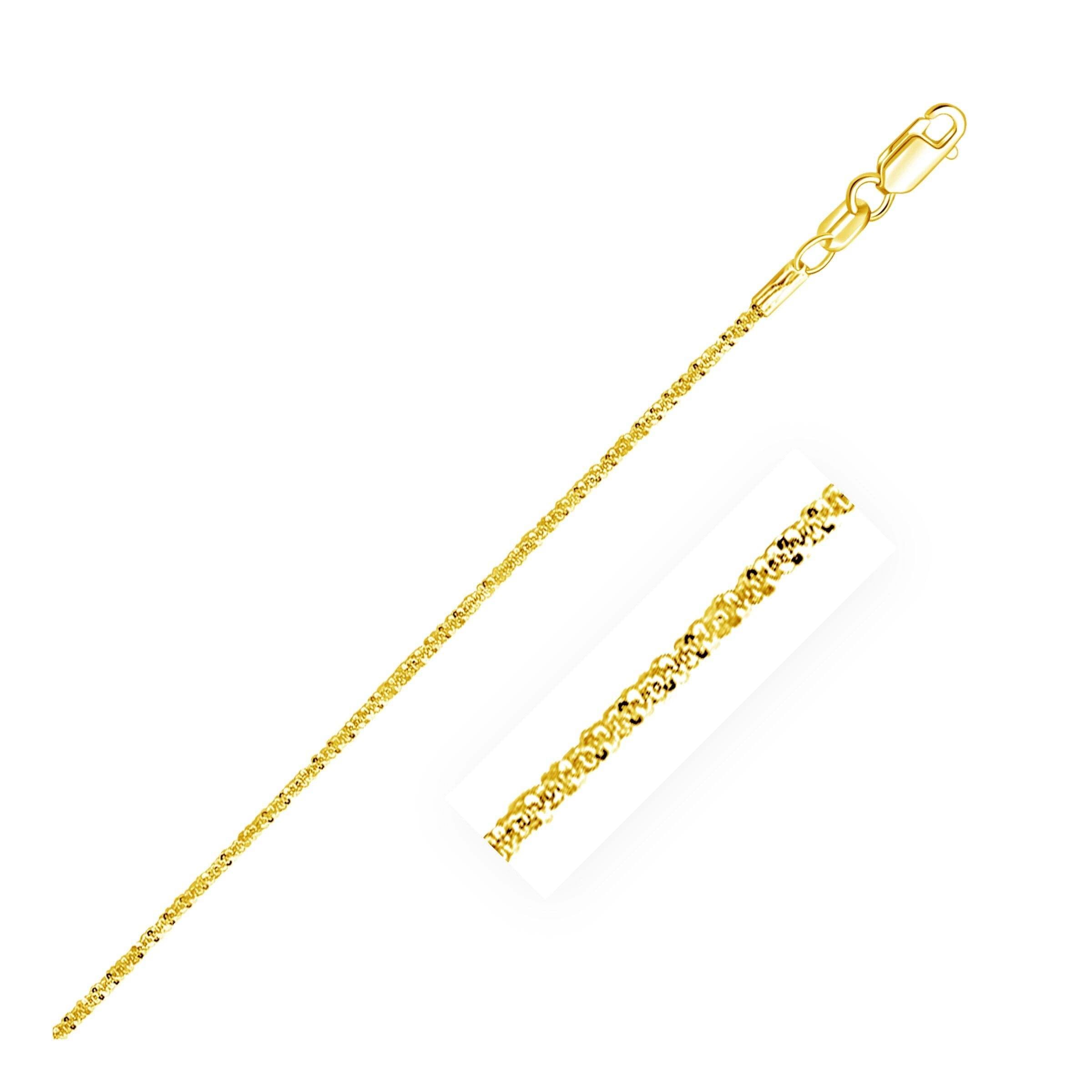 14k Yellow Gold Sparkle Chain (1.50 mm) - Image 5
