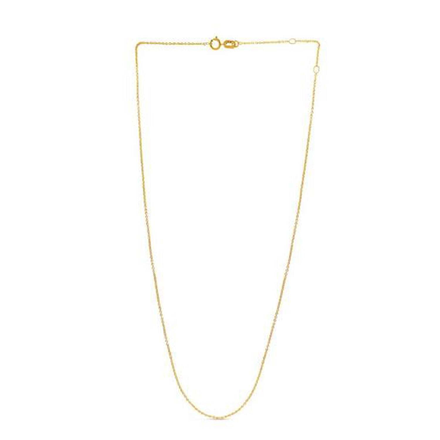 Adjustable Cable Chain in 14k Yellow Gold (0.97 mm) - Image 2