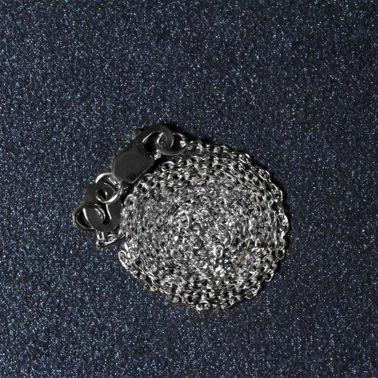 18k White Gold Diamond Cut Cable Link Chain (0.80 mm) - Image 5