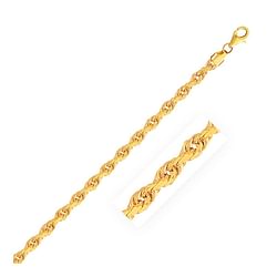 Category: Dropship Jewelry, SKU #79499-20, Title: Size: 20'' - 3.5mm 14k Yellow Gold Solid Diamond Cut Rope Chain