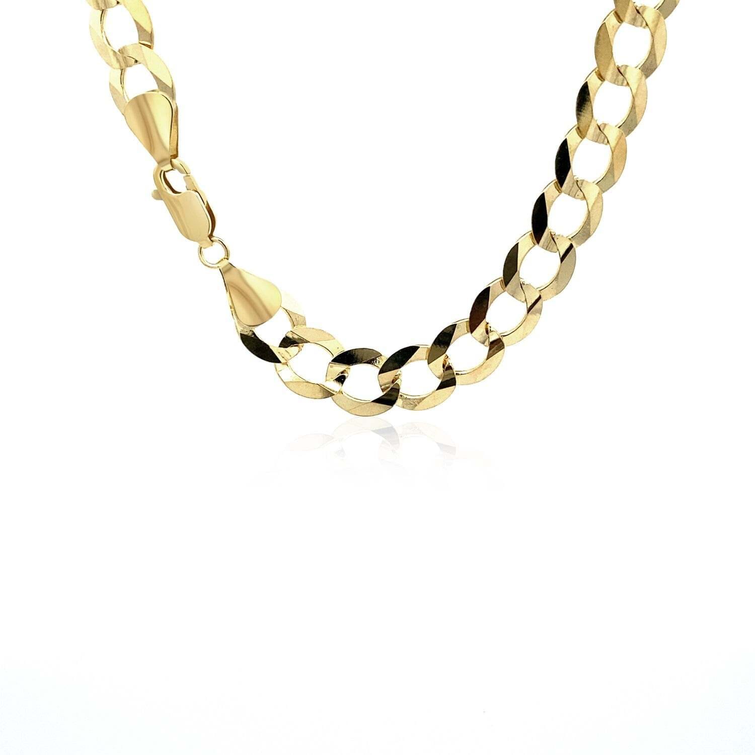 8.2mm 10k Yellow Gold Curb Chain (8.20 mm) - Image 2
