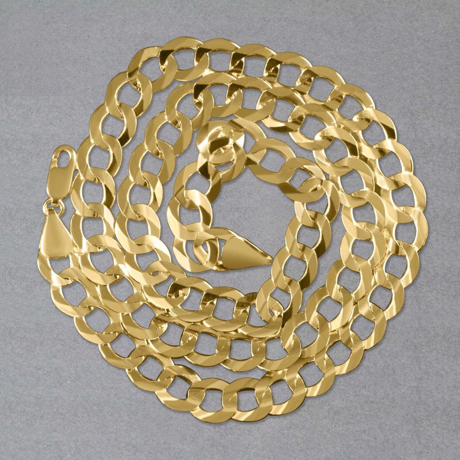 8.2mm 10k Yellow Gold Curb Chain (8.20 mm) - Image 4