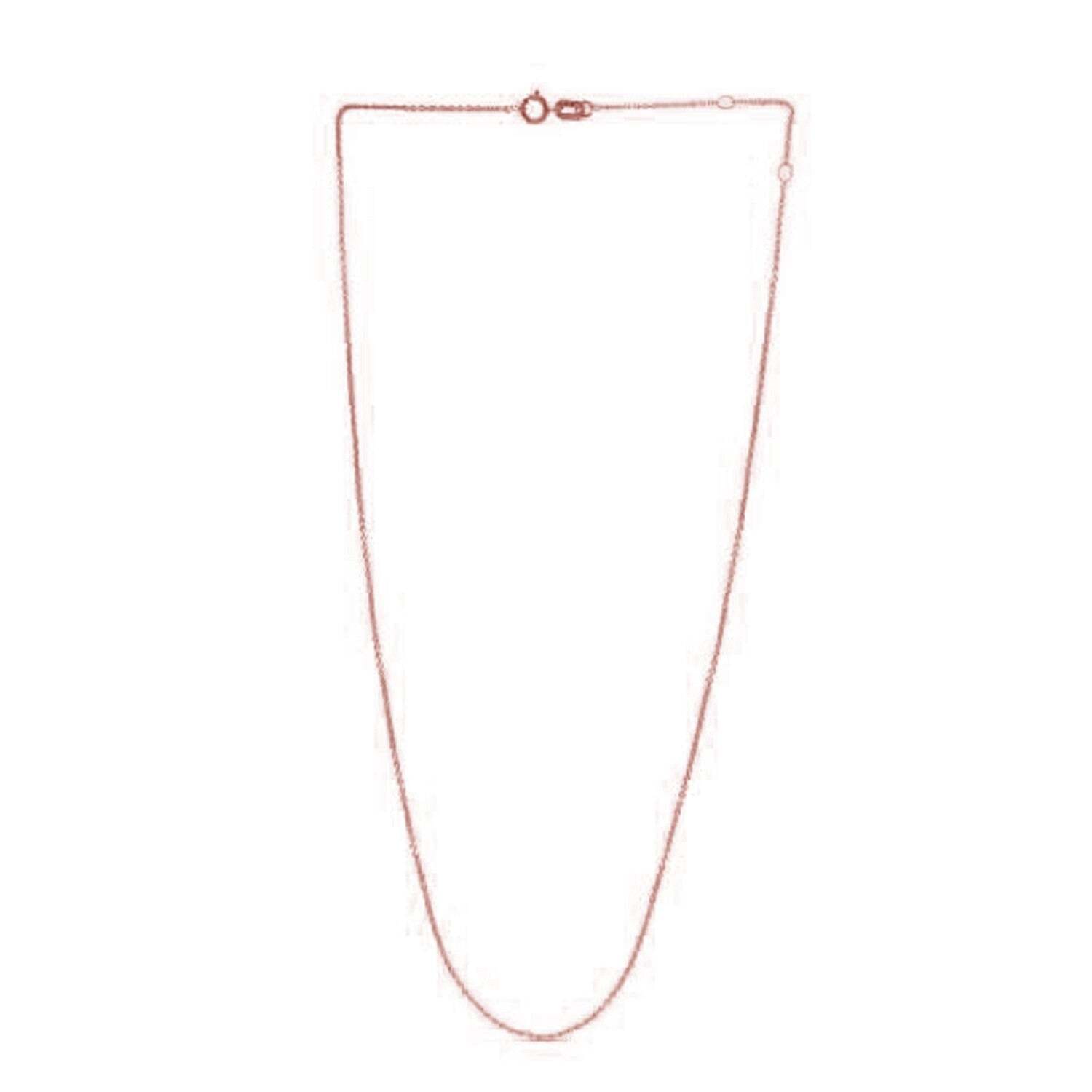 Adjustable Cable Chain in 14k Rose Gold (0.97 mm) - Image 2