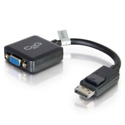 8" DsplyPrt M to VGA F Blk