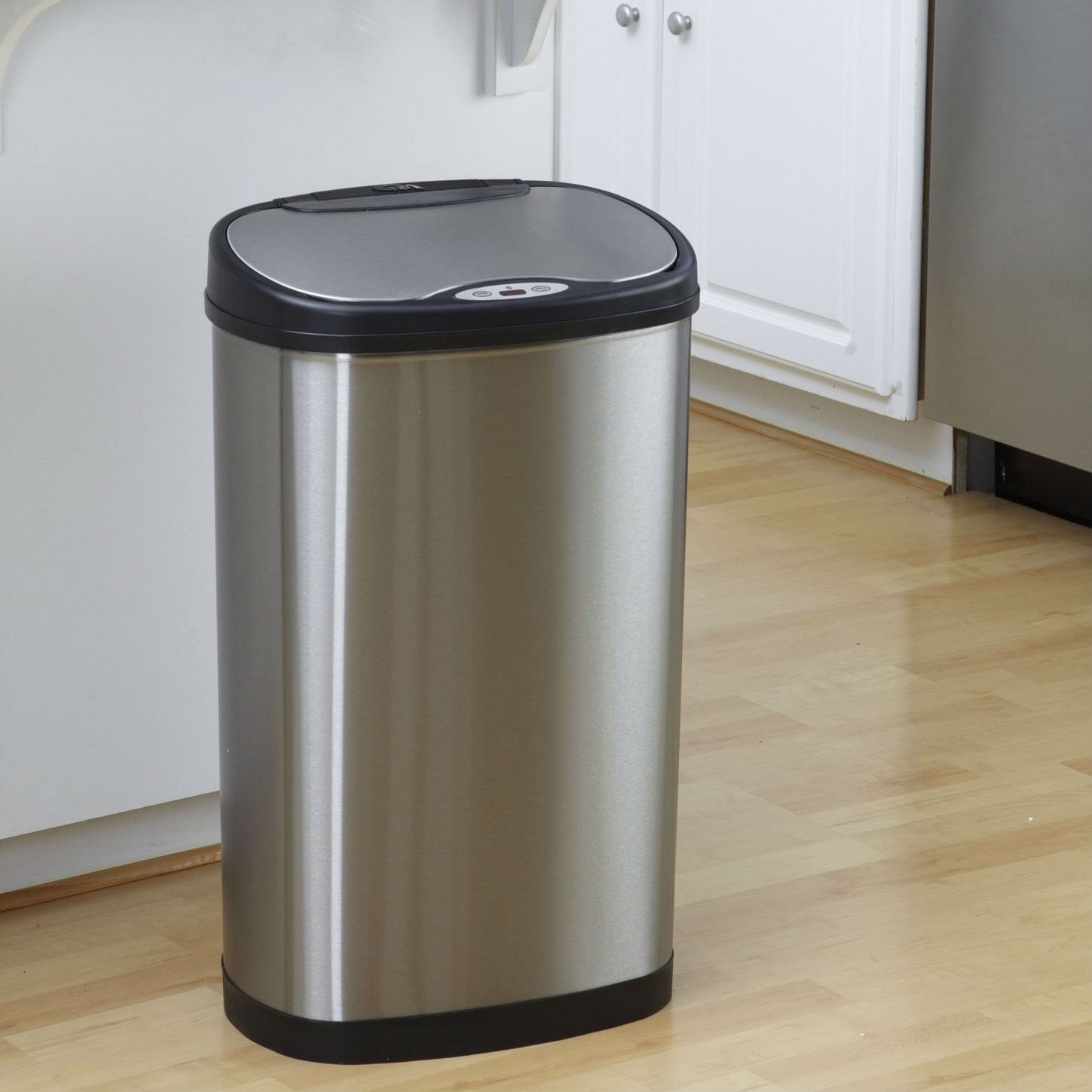 Stainless Steel 13 Gallon Touchless Kitchen Trash