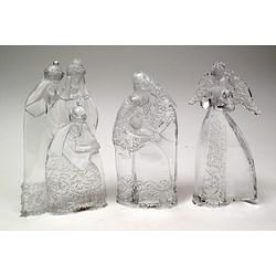Category: Dropship Collectibles, SKU #0182-38433, Title: Roman Acrylic Holy FamilyKings/Angel 3 pc set