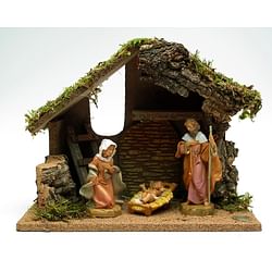 Category: Dropship Licensed Novelties, SKU #0182-54650, Title: Fontanini Nativity 3pc with Starter Stable plus DVD