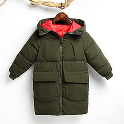 Category: Dropship Kids & Mom, SKU #SKUE18993, Title: Girl's and Boy's Thicken Down Jackets For 4-13Y