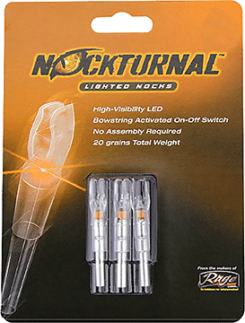 Nockturnal Lighted Nocks Orange G 3 pk.