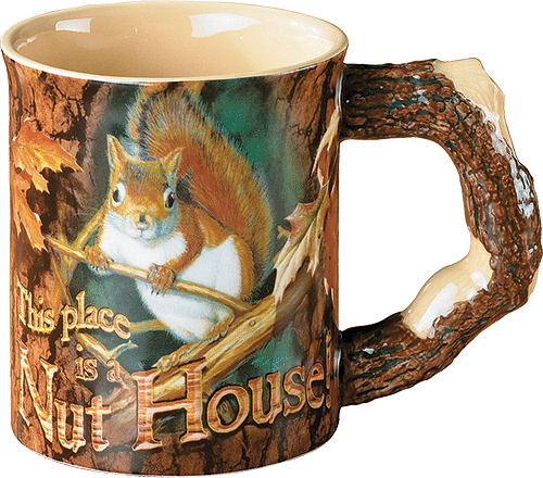 Wild Wings Sculpted Mug Nut House Squirrel