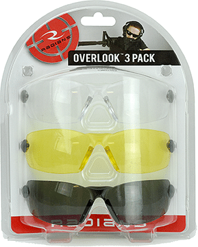 Radians Overlook Shooting Glasses Clear, Smoke, Amber 3 pk.